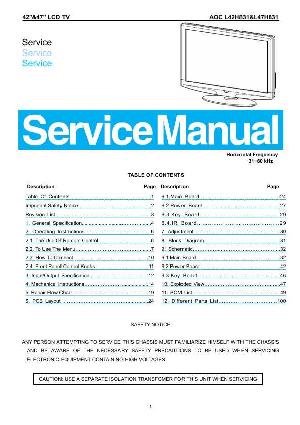 Service manual AOC L42H831, L47H831 ― Manual-Shop.ru