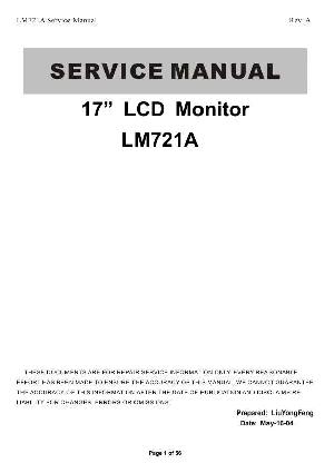 Сервисная инструкция AOC LM721A ― Manual-Shop.ru