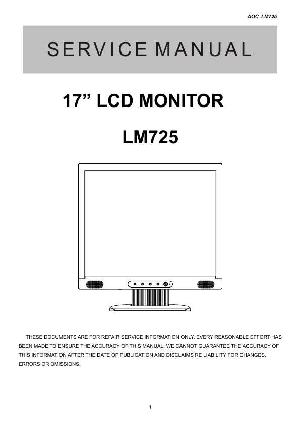 Сервисная инструкция AOC LM725 ― Manual-Shop.ru