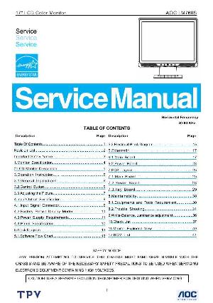 Сервисная инструкция AOC LM760S ― Manual-Shop.ru