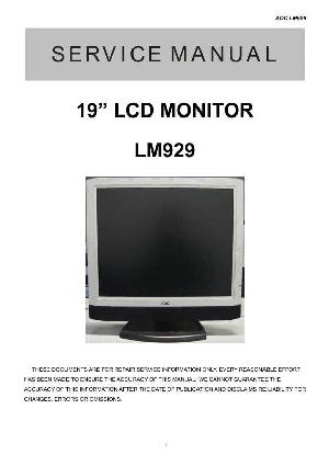 Сервисная инструкция AOC LM929 ― Manual-Shop.ru