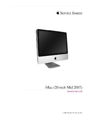 Service manual Apple iMac 20 mid '07 ― Manual-Shop.ru