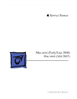 Сервисная инструкция Apple Mac Mini early ' late ' 06 ― Manual-Shop.ru