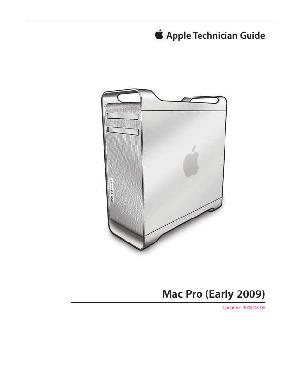 Service manual Apple Mac Pro early '09 ― Manual-Shop.ru