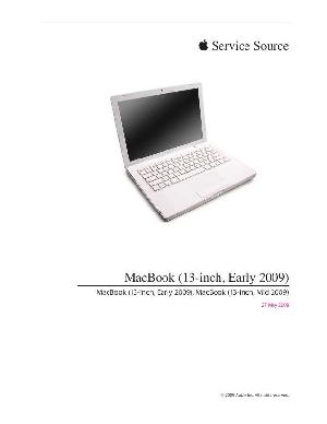 Сервисная инструкция Apple MacBook 13 early '09 ― Manual-Shop.ru