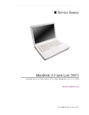 Сервисная инструкция Apple MacBook 13 late '07 ― Manual-Shop.ru