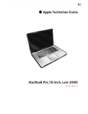 Сервисная инструкция Apple MacBook 15 late '08 ― Manual-Shop.ru