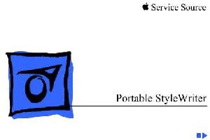 Service manual Apple PORTABLE STYLEWRITER ― Manual-Shop.ru