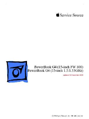 Сервисная инструкция Apple PowerBook G4 15 1.5GHZ FW800 ― Manual-Shop.ru