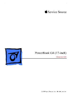 Сервисная инструкция Apple PowerBook G4 17 ― Manual-Shop.ru