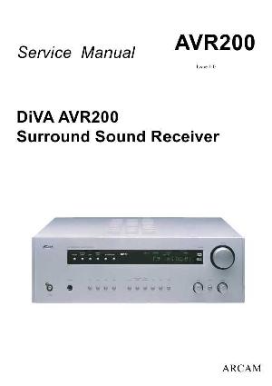 Сервисная инструкция Arcam AVR-200 DiVA ― Manual-Shop.ru