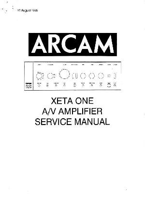 Сервисная инструкция Arcam XETA-1 ― Manual-Shop.ru