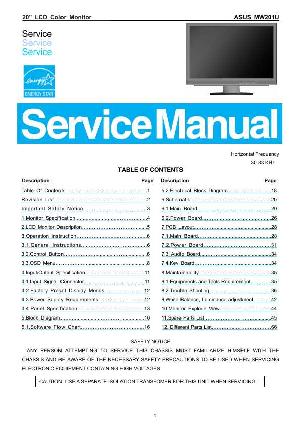 Сервисная инструкция Asus MW201U ― Manual-Shop.ru