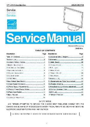 Service manual ASUS VB171D ― Manual-Shop.ru