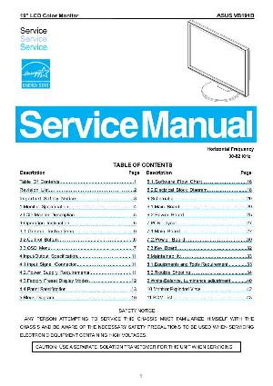 Сервисная инструкция Asus VB191D ― Manual-Shop.ru