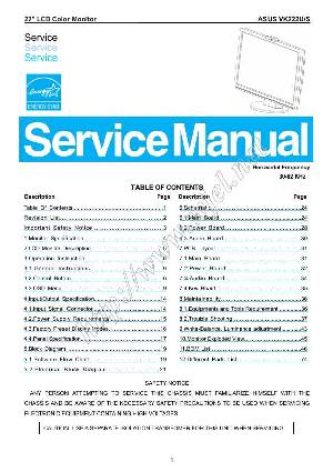 Сервисная инструкция ASUS VK222U S ― Manual-Shop.ru