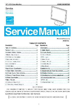 Сервисная инструкция Asus VW193T&S ― Manual-Shop.ru