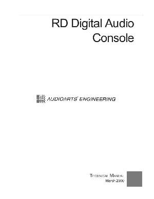 Сервисная инструкция Audioarts RD DIGITAL AUDIO CONSOLE ― Manual-Shop.ru