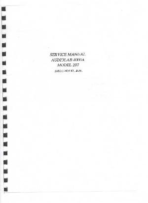 Service manual Audiolab 8000A, MODEL-207 ― Manual-Shop.ru