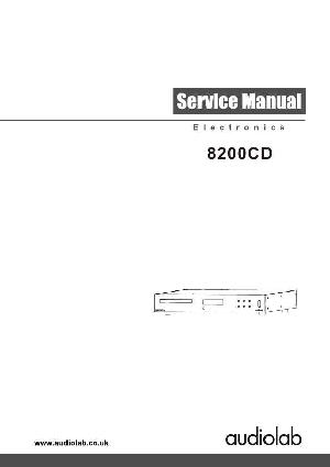 Сервисная инструкция Audiolab 8200CD ― Manual-Shop.ru