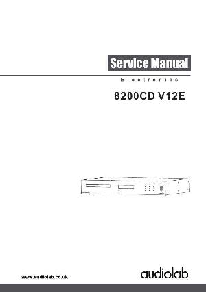 Сервисная инструкция Audiolab 8200CD V12E ― Manual-Shop.ru