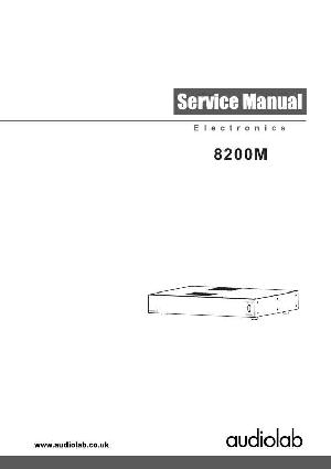 Сервисная инструкция Audiolab 8200M ― Manual-Shop.ru