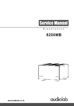 Сервисная инструкция Audiolab 8200MB ― Manual-Shop.ru