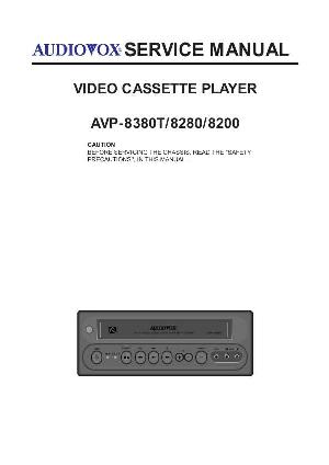 Сервисная инструкция Audiovox AVP-8380T ― Manual-Shop.ru
