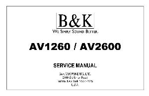 Service manual B&K AV1260, AV2600 ― Manual-Shop.ru