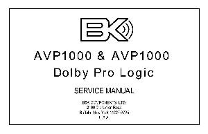 Сервисная инструкция B&K AVP1000DPL ― Manual-Shop.ru