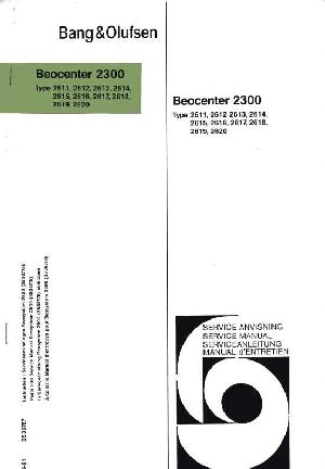 Сервисная инструкция Bang&Olufsen BEOCENTER 2300 ― Manual-Shop.ru