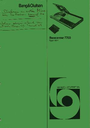 Service manual Bang&Olufsen BEOCENTER 7700 (Schematics) ― Manual-Shop.ru