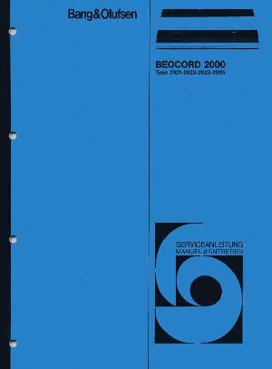 Service manual Bang&Olufsen BEOCORD 2000 (Schematics) ― Manual-Shop.ru