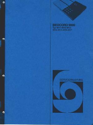 Сервисная инструкция Bang&Olufsen BEOCORD 9000 ― Manual-Shop.ru