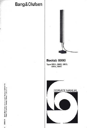 Сервисная инструкция Bang&Olufsen BEOLAB 8000 (Schematics) ― Manual-Shop.ru