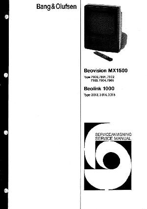 Сервисная инструкция Bang&Olufsen BEOVISION MX1500 ― Manual-Shop.ru