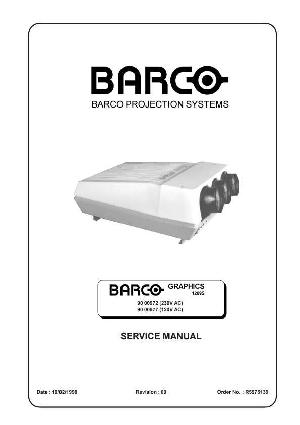 Сервисная инструкция Barco GRAPHICS-1209S ― Manual-Shop.ru