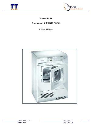 Сервисная инструкция Bauknecht TRKK-6850 ― Manual-Shop.ru