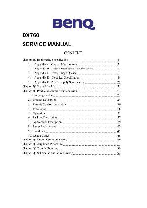 Сервисная инструкция Benq CX760 ― Manual-Shop.ru