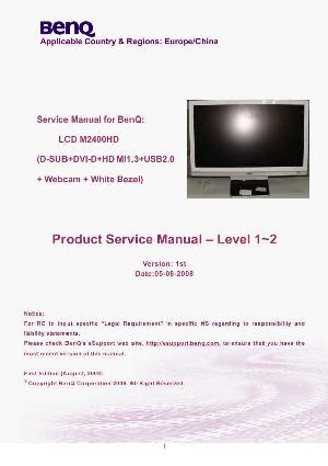Сервисная инструкция BENQ M2400HD ― Manual-Shop.ru