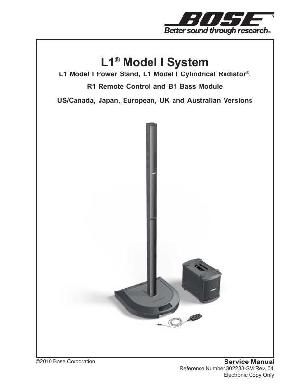 Сервисная инструкция Bose L1-MODEL-I ― Manual-Shop.ru