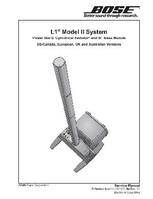 Сервисная инструкция Bose L1-MODEL-II ― Manual-Shop.ru