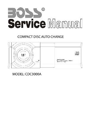 Сервисная инструкция Boss CDC3000A ― Manual-Shop.ru