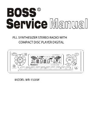 Service manual Boss MR-1500W ― Manual-Shop.ru