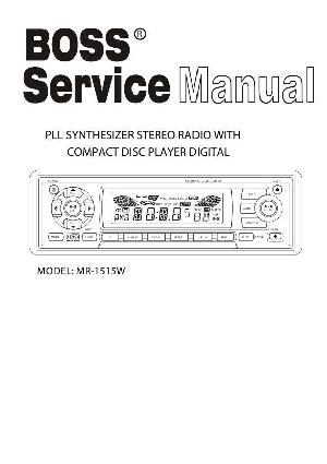 Service manual Boss MR-1515W ― Manual-Shop.ru