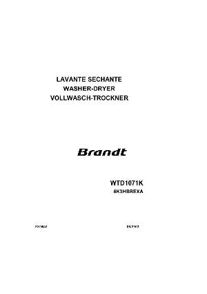 Service manual Brandt WTD-1071K ― Manual-Shop.ru