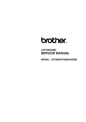Сервисная инструкция Brother CP1800, CP2000, CB200 ― Manual-Shop.ru