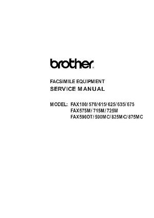 Service manual Brother Fax 100, 570, 615, 625, 635, 675, 575m, 715m, 725m, 590d ― Manual-Shop.ru