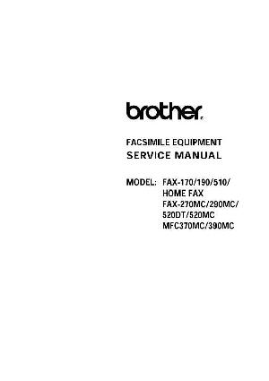 Сервисная инструкция BROTHER FAX-170, FAX-190, FAX-270MC, FAX-290MC, FAX-510, FAX-520DT, FAX-520MC ― Manual-Shop.ru
