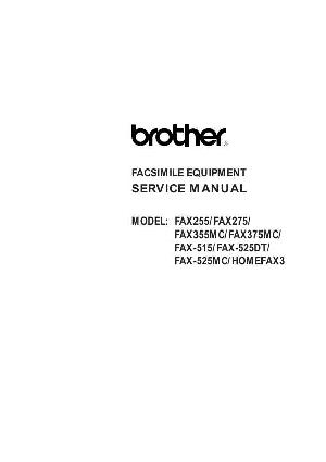 Сервисная инструкция Brother Fax 255, 275, 355, 375, 515, 525, Home Fax 3 ― Manual-Shop.ru